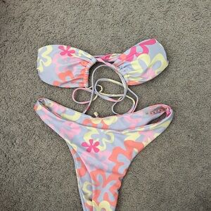 Colorful Floral Bikini Set